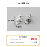 S925 Sterling Silver Whale Animal Charm for DIY Jewelry