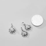 Vintage S925 Sterling Silver sun Charm for DIY Making Fine Jewelry Accessory