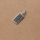 Vintage Thai Sterling Silver Abacus Charms for DIY Jewelry Necklace
