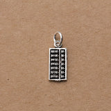 Vintage Thai Sterling Silver Abacus Charms for DIY Jewelry Necklace