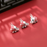 925 Silver Elephant Charm for DIY Jewelry