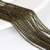 10pcs/lot 1.5/2.4mm Plated Ball Beads Necklace Chain