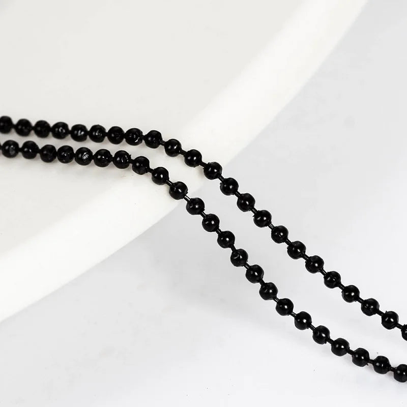 10pcs/lot 1.5/2.4mm Plated Ball Beads Necklace Chain