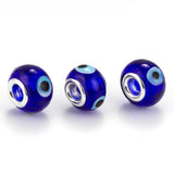 10pcs Evil Eye Glass Beads Charm for Bracelets