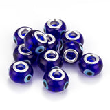 10pcs Evil Eye Glass Beads Charm for Bracelets