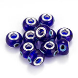 10pcs Evil Eye Glass Beads Charm for Bracelets