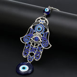 1pc Turkey Evil Eye Glass Hamsa Hand Charms Wall Hang Keychain Jewelry