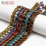 Crystal Glass Square Beads for Bracelet Making