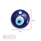 Greek Evil Eye Pendant Keychain Necklace Set