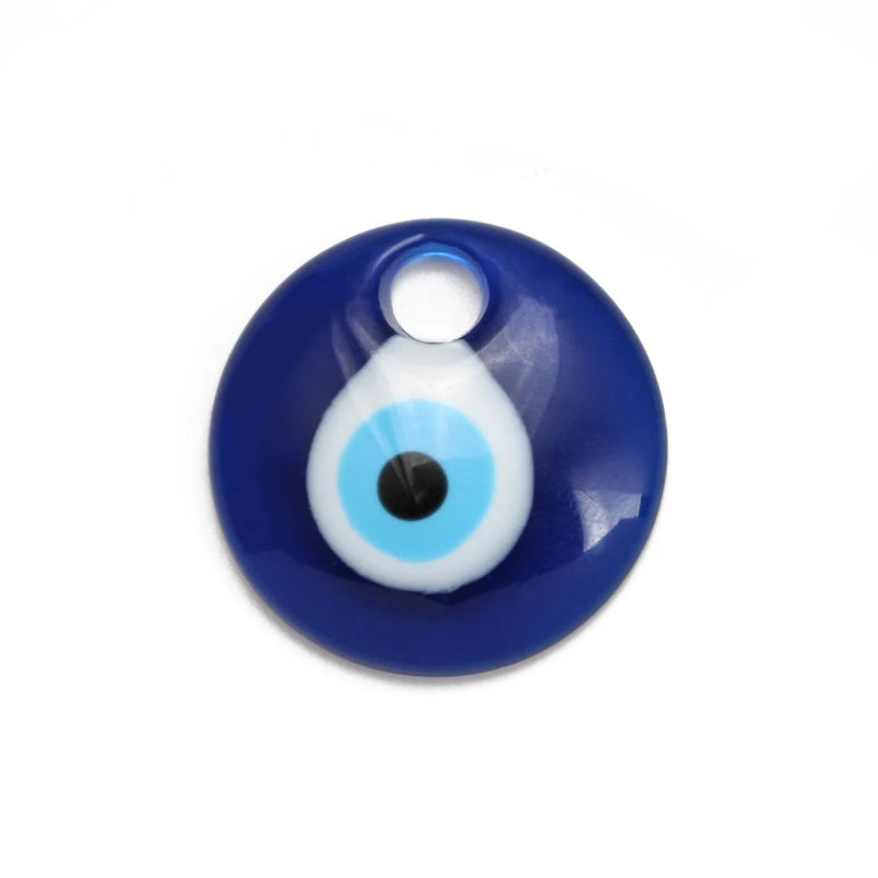 Greek Evil Eye Pendant Keychain Necklace Set