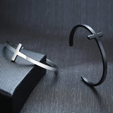 Men's Religious Sideways Cross Bracelet
