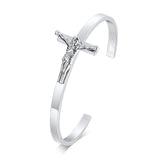 Men's Religious Sideways Cross Bracelet