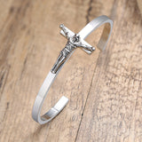 Men's Religious Sideways Cross Bracelet