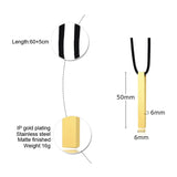 Men Square Bar Pendant Leather Necklace Engraving