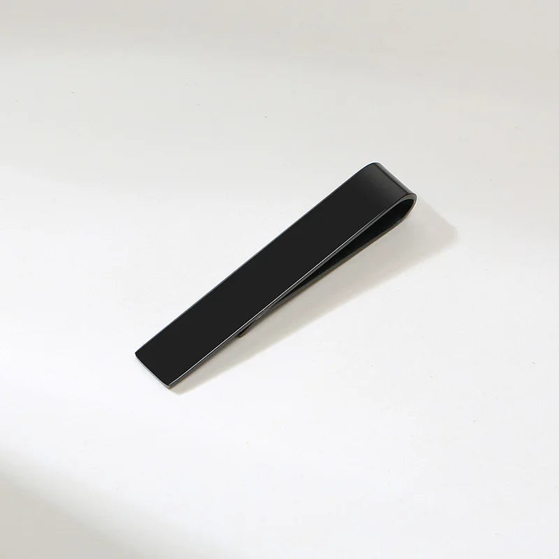 Men Tie Clip Tie Clips Initials Date Stainless Steel for Him Men's