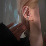 Geometric Circle Clip Earrings Set For Women No Piercing