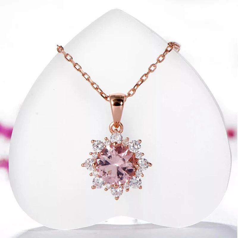 Kpop Snowflake Pendant Necklace Wedding/Christmas Jewelry