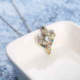 MENGYI Heart Shape Cross Pendant Necklace Romantic Jesus Wedding Choker