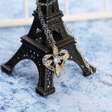 MENGYI Heart Shape Cross Pendant Necklace Romantic Jesus Wedding Choker