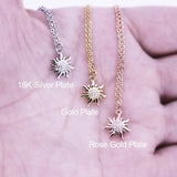 Little Sun Pendant Necklace Women's Clavicle Jewelry