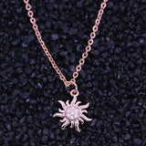 Little Sun Pendant Necklace Women's Clavicle Jewelry