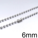 Stainless Steel Bead Ball Chain Choker Necklace Women's Jewelry Gift