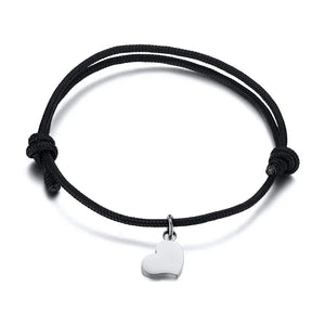 Men's Heart Charm Anklet Adjustable Beach Boho Anklet Male Jewelry