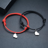 Men's Heart Charm Anklet Adjustable Beach Boho Anklet Male Jewelry
