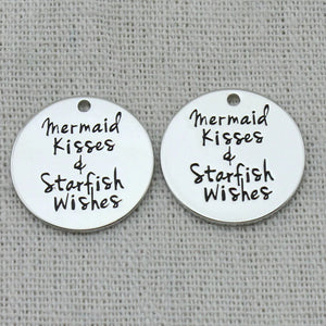 Mermaid Kisses Starfish Wishes Charm Necklace 5Pcs/Lot
