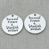 Mermaid Kisses Starfish Wishes Charm Necklace 5Pcs/Lot