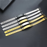 Adjustable Engravable Mesh Silver Steel Bracelet for Men Women