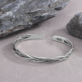 Braided Twist Bracelet Women Classic Opening INS Geometric Birthday Jewelry