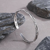 Braided Twist Bracelet Women Classic Opening INS Geometric Birthday Jewelry