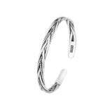 Braided Twist Bracelet Women Classic Opening INS Geometric Birthday Jewelry