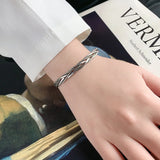Braided Twist Bracelet Women Classic Opening INS Geometric Birthday Jewelry