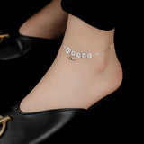 Silver Geometric Bells Anklet Party Jewelry Couple Accessories