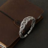 Silver Bracelets Vintage Couple Hollow Twist Bangles Party Jewelry Birthday Gift