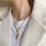 Silver Rabbit Necklace for Women Funny Christmas Jewelry