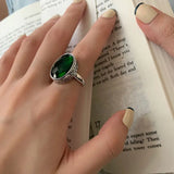 Vintage Green Zircon Party Bracelet for Women