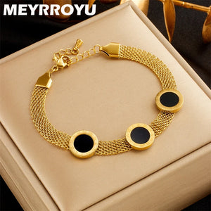 316 Stainless Zircon Pendant Bracelet