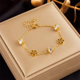316 Stainless Zircon Pendant Bracelet for Women