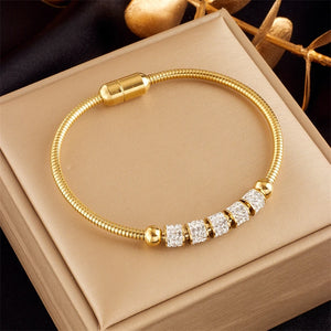 Vintage Zircon Pendant Bracelet for Women