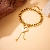 316L Stainless Steel Heart Bracelet For Women Girls Gift