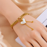 316L Stainless Steel Heart Bracelet For Women Girls Gift