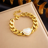 316L Stainless Steel Heart Bracelet For Women Girls Gift