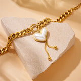 316L Stainless Steel Heart Bracelet For Women Girls Gift