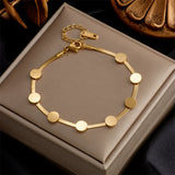 316L Stainless Steel Butterfly Heart Charm Bracelet for Women Girls