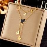 316L Stainless Steel Butterfly Pendant Necklace For Women