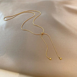 Stainless Steel Heart Pendant Necklace with Imitated Pearl Beads