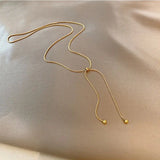 Stainless Steel Heart Pendant Necklace with Imitated Pearl Beads